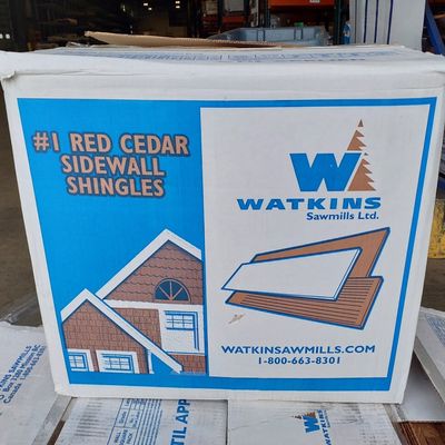 Western Red Cedar Shingle Siding, 18 #1 R&R - 50 SF/Box (7 in. Exposure)