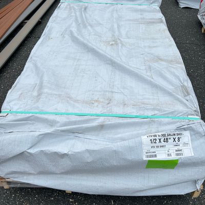 VERSATEX 1/2 in. x 4 ft. x 8 ft. Woodgrain PVC Sheet - Reversible (Warehouse Seconds)