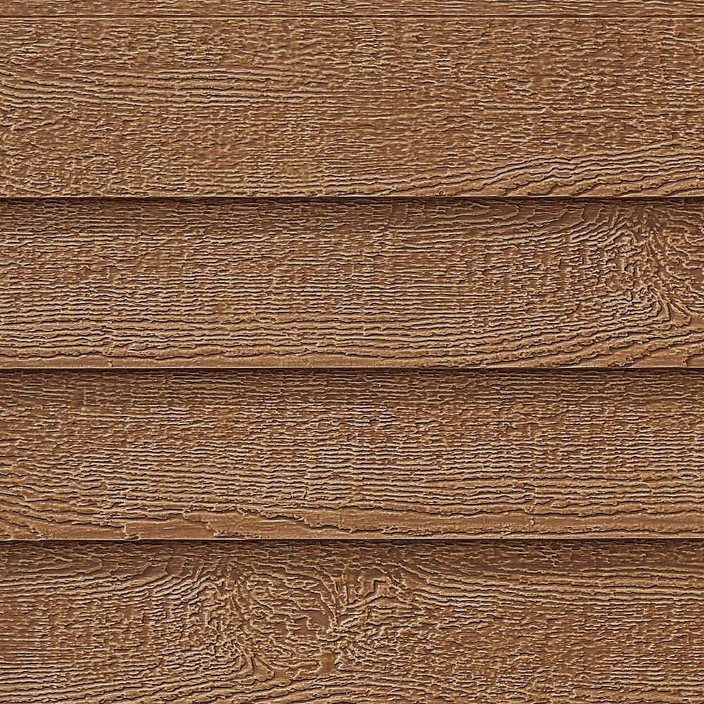 DIAMOND KOTE 6 in. Rigidstack Siding, 4/Bundle - Chestnut (Woodgrain)