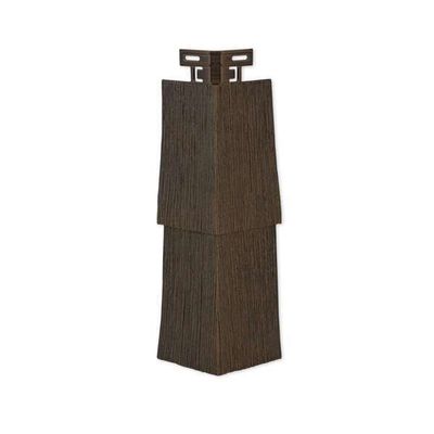 TANDO Rustic Cedar 6 Outside Corner - Graphite