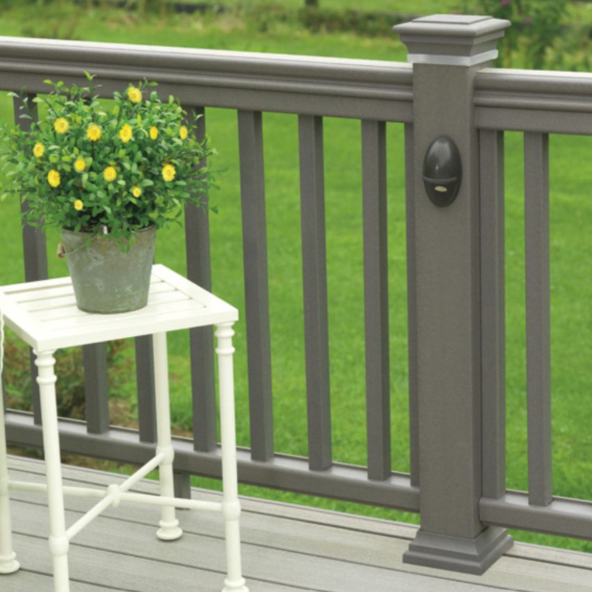 TIMBERTECH Composite Balusters 1.25 in. x 1.25 in. x 37 in. - Slate Gray (18/Box)
