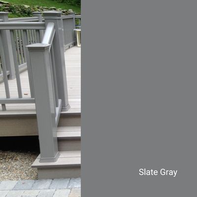 TIMBERTECH Composite Balusters 1.25 in. x 1.25 in. x 37 in. - Slate Gray (18/Box)
