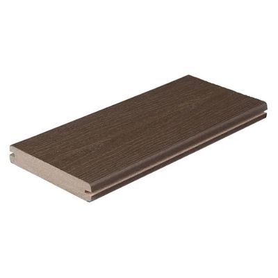 FIBERON 1 in. x 6 in. x 16 ft. Grooved Deck Board - Espresso