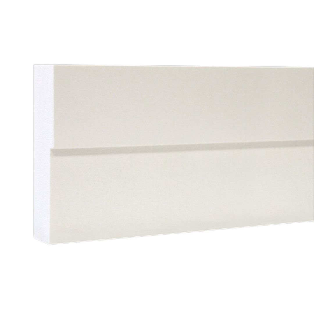 VERSATEX 5/4 in. x 6 in. x 18 ft. Woodgrain Flange PVC Trim Board (Warehouse Seconds)