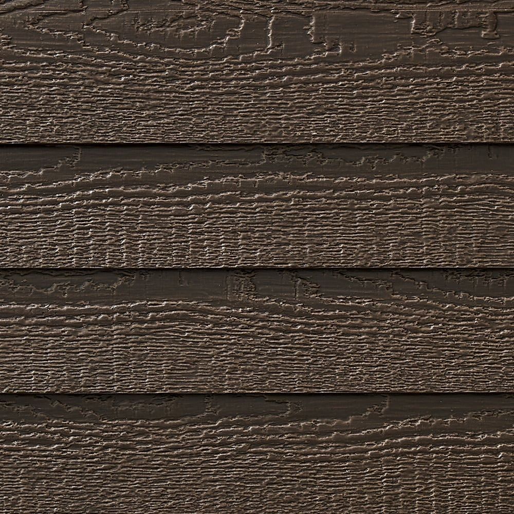 DIAMOND KOTE 6 in. Rigidstack Siding, 4/Bundle - Grizzly (Woodgrain)