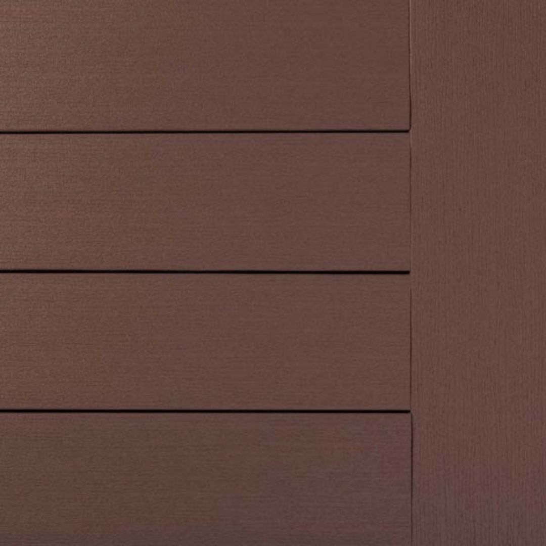 TIMBERTECH 1 in. x 6 in. x 16 ft. Grooved Deck Board - Dark Teak (Full) (Warehouse Seconds)