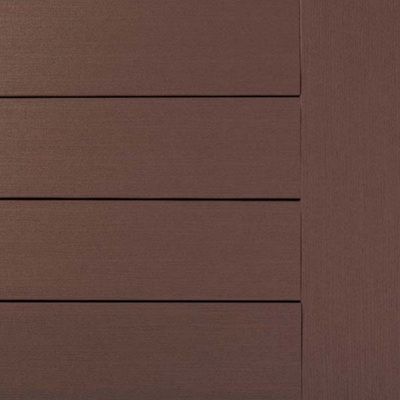 TIMBERTECH 1 in. x 6 in. x 16 ft. Grooved Deck Board - Dark Teak (Full) (Warehouse Seconds)