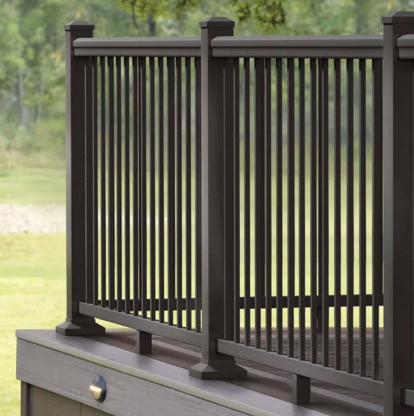 TIMBERTECH Impression Rail Express 6 ft. x 42 in. Level Universal Panel Kit - Dark Bronze