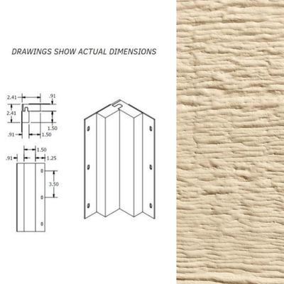 DIAMOND KOTE 5/4 x 3 in. x 10 ft. Inside Corner - Tan DIAMOND KOTE 5/4 x 3 in. x 10 ft. Inside Corner - Tan