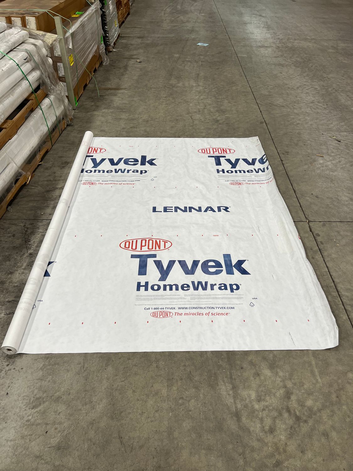 TYVEK 9x150 Roll - Labeled House Wrap