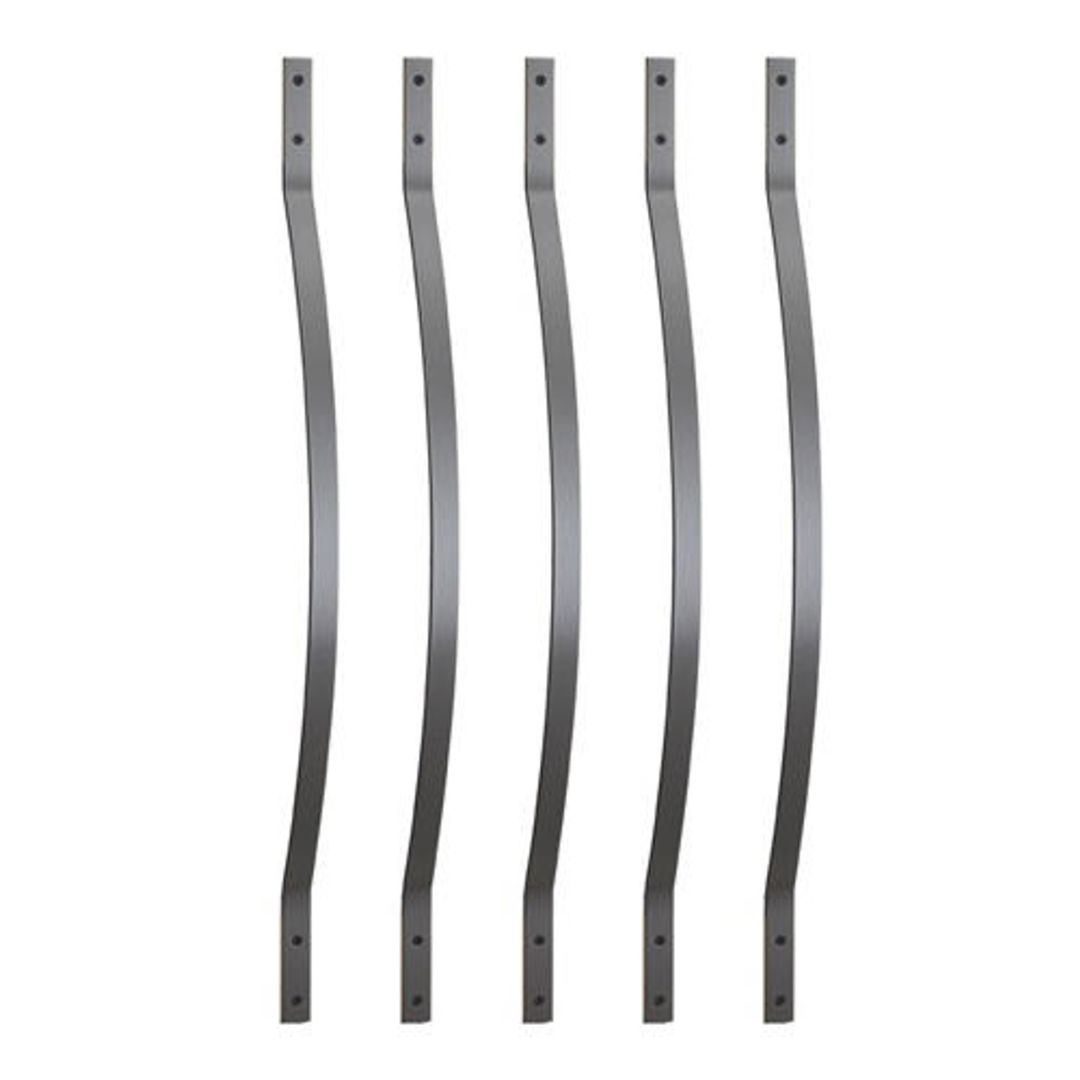 DECKORATORS Arc Architectural 32 in. Aluminum Balusters (5/Pack) - Black