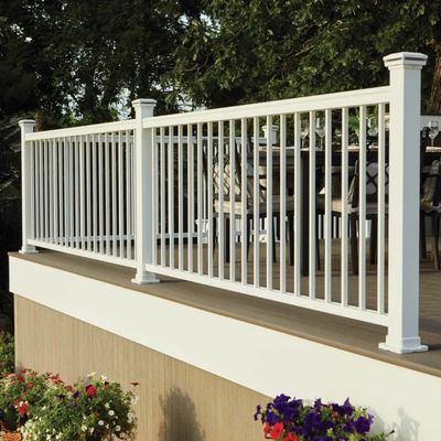 TIMBERTECH Impression Rail Express 6 ft. x 36 in. Level Panel Kit - White