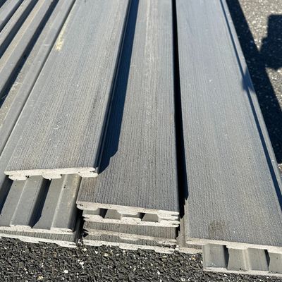 TIMBERTECH 1 in. x 6 in. x 16 ft. Grooved Deck Board - Maritime Gray (Warehouse Seconds)