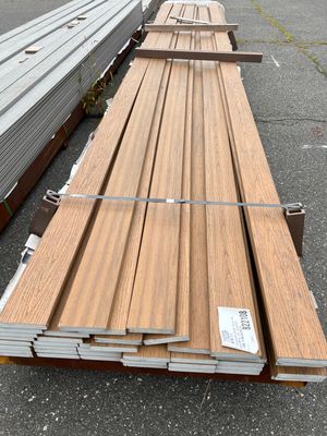 Norx 1 in. x 6 in. x 20 ft. Square Edge Deck Board - Casa Mila Teak (Warehouse Seconds)