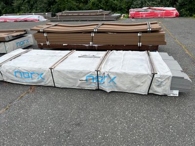 Norx 1 in. x 6 in. x 12 ft. Bullnose - La Rambla Gray (Warehouse Seconds)