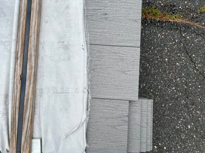 Norx 1/2 in. x 8 in. x 12 ft. Fascia - La Rambla Gray (Warehouse Seconds)