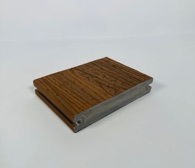 Norx 1 in. x 6 in. x 12 ft. Grooved Deck Board - Casa Mila Teak (Warehouse Seconds)