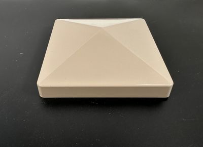 RDI 4 in. x 4 in. Flat Vinyl Post Cap – CLAY (Finyl Line/Endurance Original Rail)