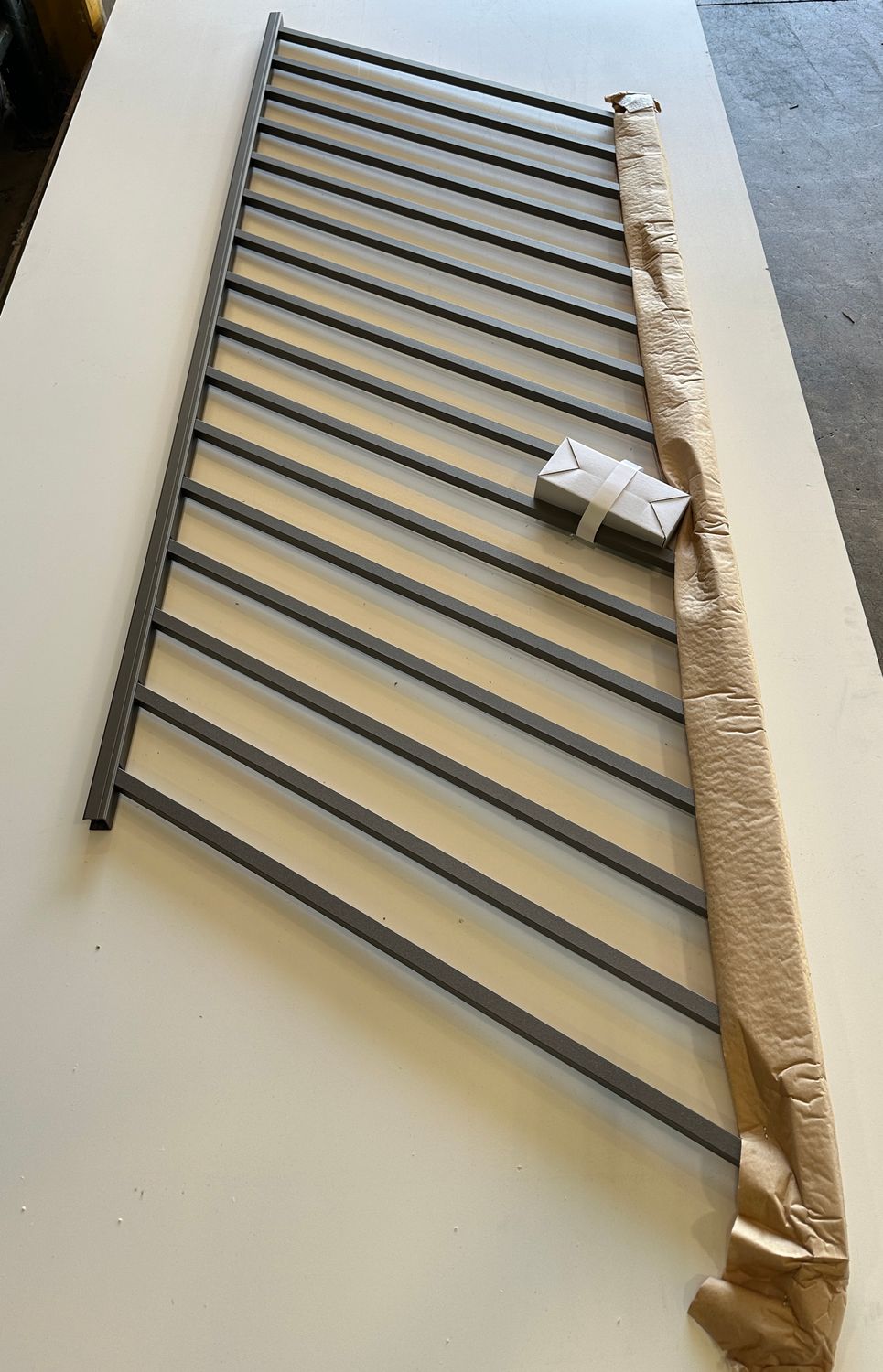 RDI 36 in. x 6 ft. Avalon Aluminum Stair Rail Panel - 3/4 in. Square Balusters, Matte Bronze (Avalon Aluminum Rail)