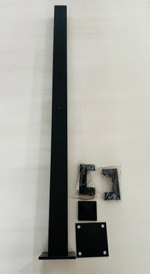 RDI 2 1/2 in. x 2 1/2 in. x 45 in. Aluminum Corner Routed Cable Post - Matte Black (Avalon Aluminum Rail)