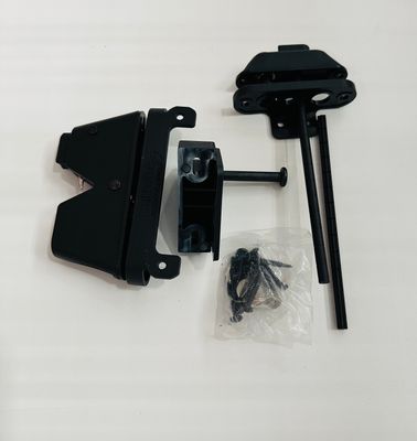 RDI Two-Sided Locking Latch, Vinyl Gate Hardware - BLACK (Finyl Line/Endurance Original Rail)