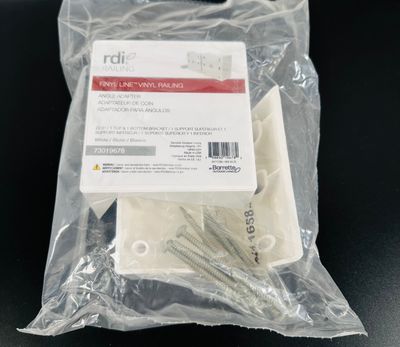 RDI 22.5° Angle Adapter (1 top & 1 bottom bracket) – WHITE (Finyl Line)
