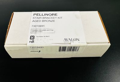 RDI Pellinore Stair Bracket Kit (set of 4 2 top, 2 bottom) MATTE BRONZE (Avalon Aluminum Rail)