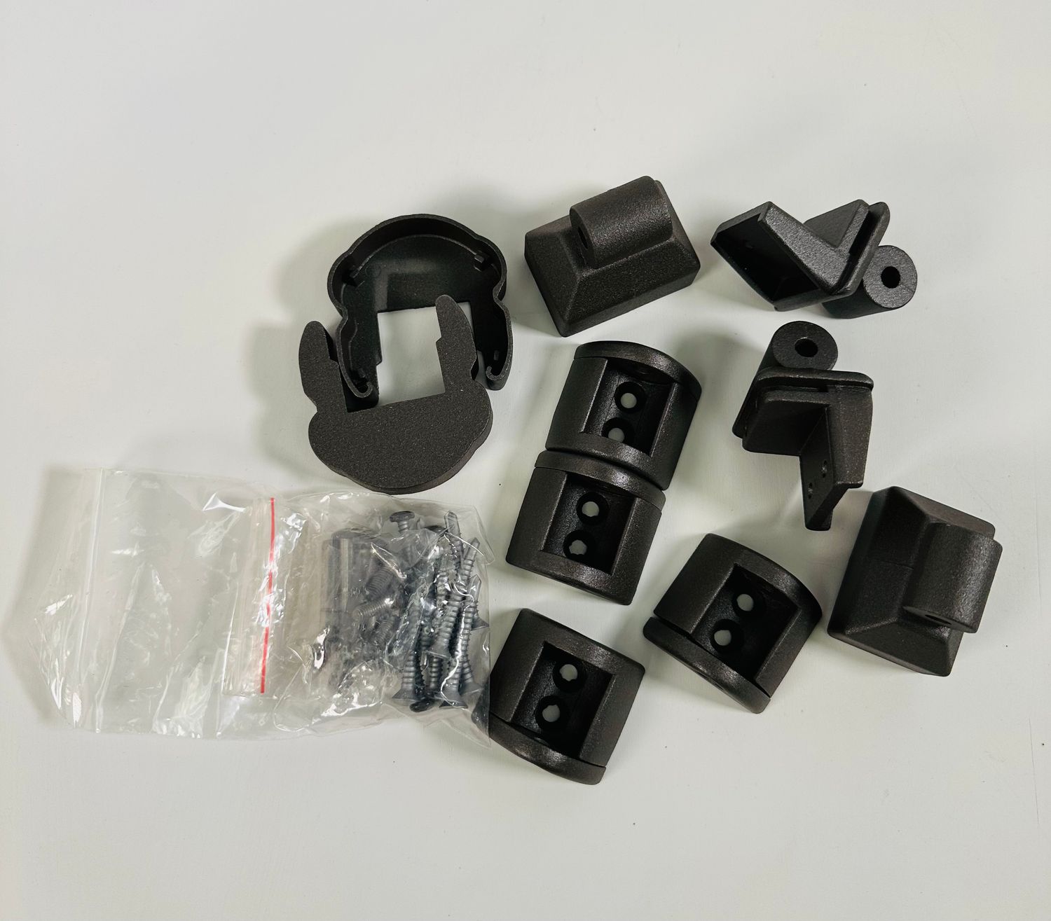 RDI Pellinore Stair Bracket Kit (set of 4 – 2 top, 2 bottom) – MATTE BRONZE (Avalon Aluminum Rail)