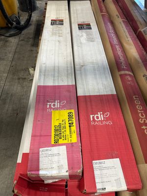 RDI 36 in. x 8 ft. Level Vinyl Rail Kit with 1 1/4 in. Square Balusters - White (Titan Pro Rail)