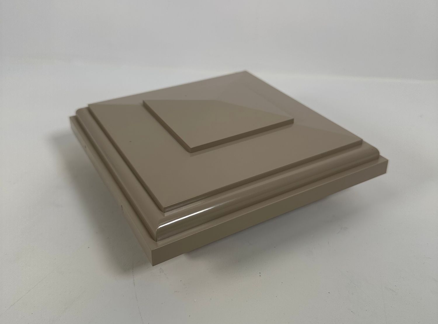 RDI 4 in. x 4 in. Elite Vinyl Post Cap – CLAY (Finyl Line/Endurance Original Rail)