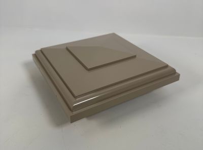 RDI 4 in. x 4 in. Elite Vinyl Post Cap – CLAY (Finyl Line/Endurance Original Rail)