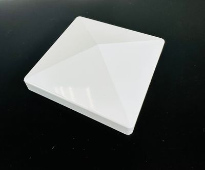 RDI 4 in. x 4 in. Flat Vinyl Post Cap – WHITE (Finyl Line/Endurance Original Rail)