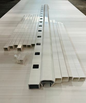 RDI 36 in. x 6 ft. Level Vinyl Rail Kit with 1 1/4 in. Square Balusters - White (Titan Pro Rail)
