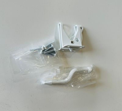 RDI Gravity Latch, Vinyl Gate Hardware - WHITE (Finyl Line/Endurance Original Rail)