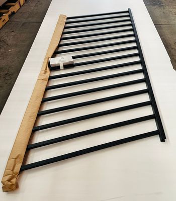 RDI 36 in. x 6 ft. Avalon Aluminum Stair Rail Panel - 3/4 in. Square Balusters, Matte Black (Avalon Aluminum Rail)