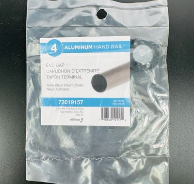 RDI End Cap - Matte Black (Aluminum ADA Handrail)