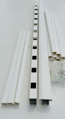 RDI 42 in. x 6 ft. T-Top Stair Vinyl Rail Kit - 1 1/2 in. Square Balusters, White (Finyl Line)