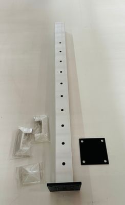 RDI 2 1/2 in. x 2 1/2 in. x 39 in. Aluminum End Routed Cable Post - White (Avalon Aluminum Rail)