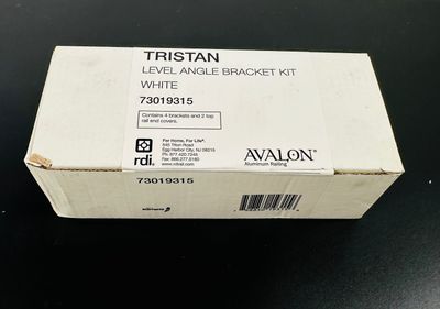 RDI Tristan Angle Bracket Kit (set of 4 2 top, 2 bottom) WHITE (Avalon Aluminum Rail)