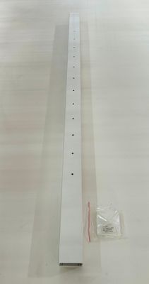 RDI 2 1/2 in. x 2 1/2 in. x 52 in. Aluminum Fascia Mid Routed Cable Post - White (Avalon Aluminum Rail)