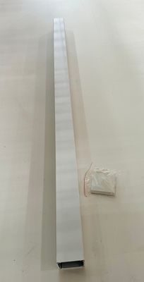 RDI 2 1/2 in. x 2 1/2 in. x 52 in. Aluminum Fascia Corner Routed Cable Post - White (Avalon Aluminum Rail)
