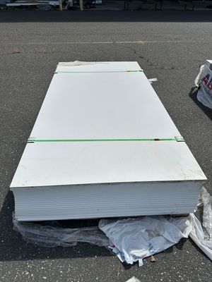 PLY GEM 1/2 in. x 4 ft. x 8 ft. Smooth PVC Sheet (Warehouse Seconds)