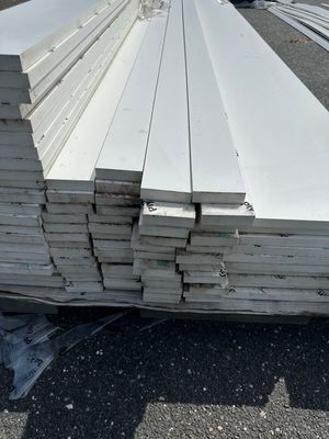 PLY GEM 5/4 in. x 4 in. x 18 ft. Smooth PVC Trim (Warehouse Seconds)