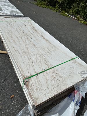 PLY GEM 1/2 in. x 4 ft. x 10 ft. Smooth PVC Sheet (Warehouse Seconds)