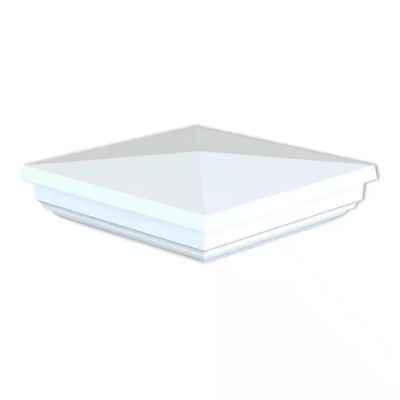 INTEX 6 3/4 in. Newel Pyramid Post Cap - White (for 5 in. Post Sleeve) INTEX 6 3/4 in. Newel Pyramid Post Cap - White (for 5 in. Post Sleeve)