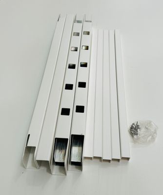 RDI 36 in. Standard Width Vinyl Gate Kit - 1 1/2 in. Square Balusters, WHITE (Finyl Line/Endurance Original Rail)