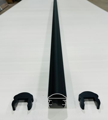 RDI 8 ft. Pellinore Top Rail - Matte Black (Avalon Aluminum Rail)