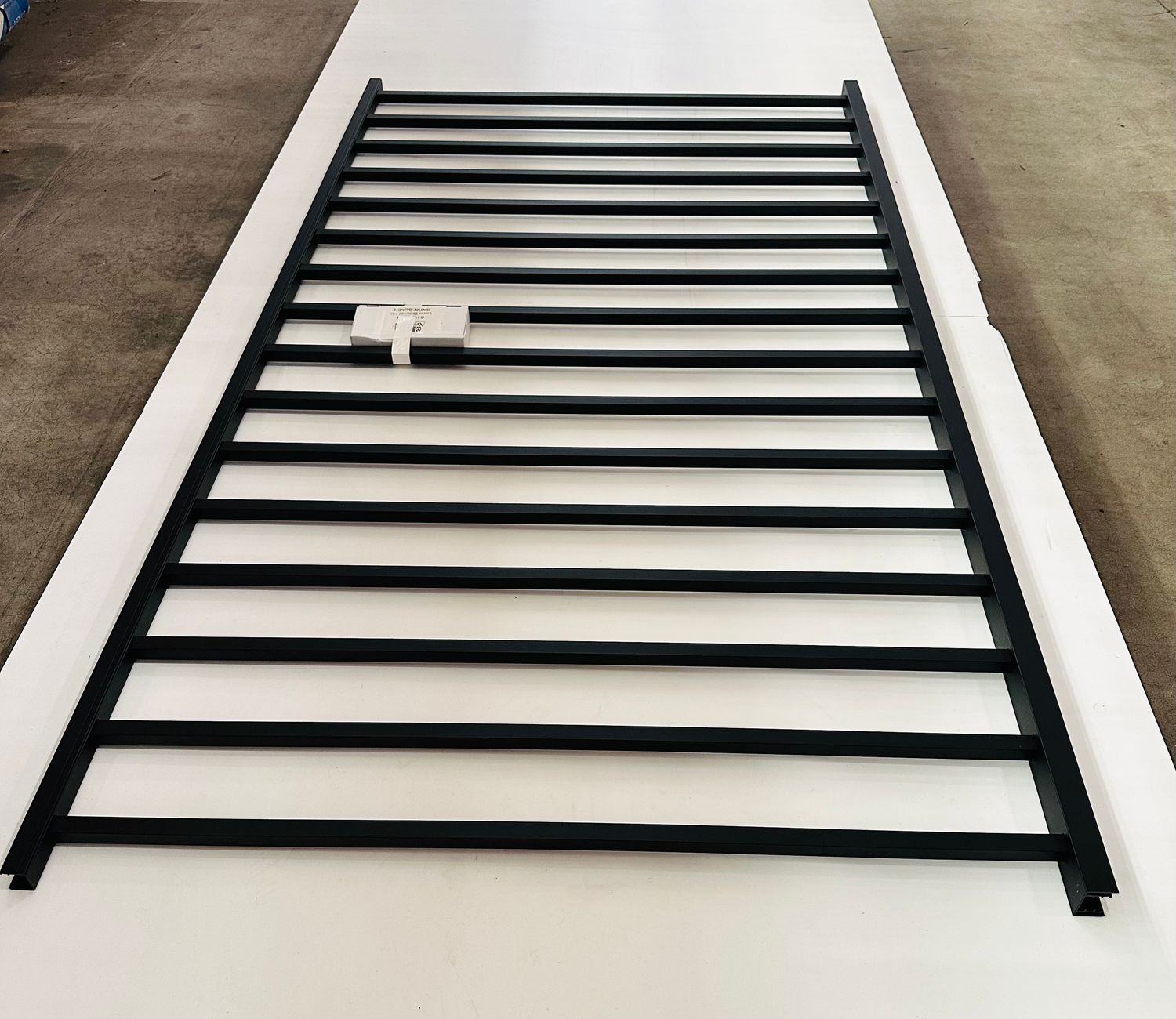 RDI 42 in. x 6 ft. Avalon Aluminum Level Rail Panel - 3/4 in. Square Balusters, Matte Black (Avalon Aluminum Rail)