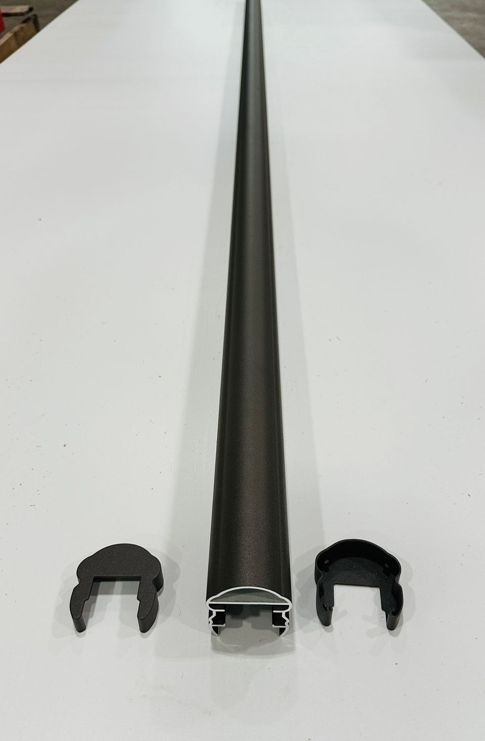 RDI 8 ft. Pellinore Top Rail - Matte Bronze (Avalon Aluminum Rail) RDI 8 ft. Pellinore Top Rail - Matte Bronze (Avalon Aluminum Rail)