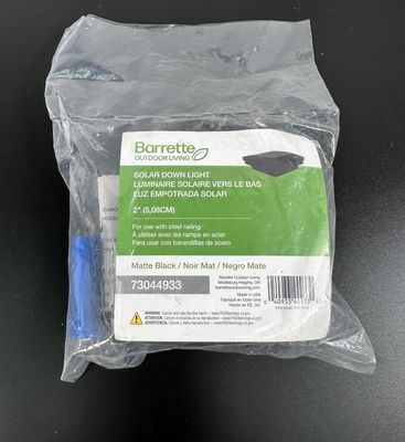 RDI 2 in. Solar Down Light Post Cap for Steel Rail - Matte Black